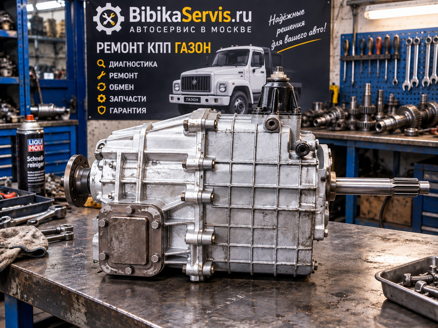 КПП Газон после ремонта и сборки