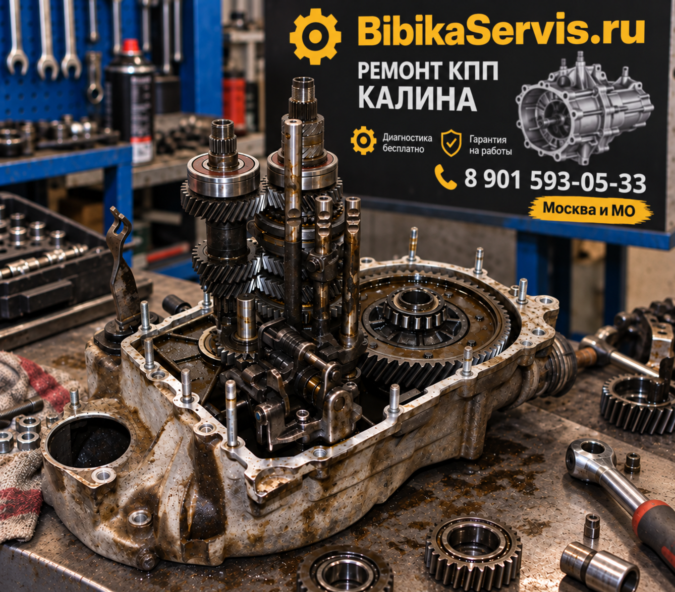 Разборка КПП Лада Калина
