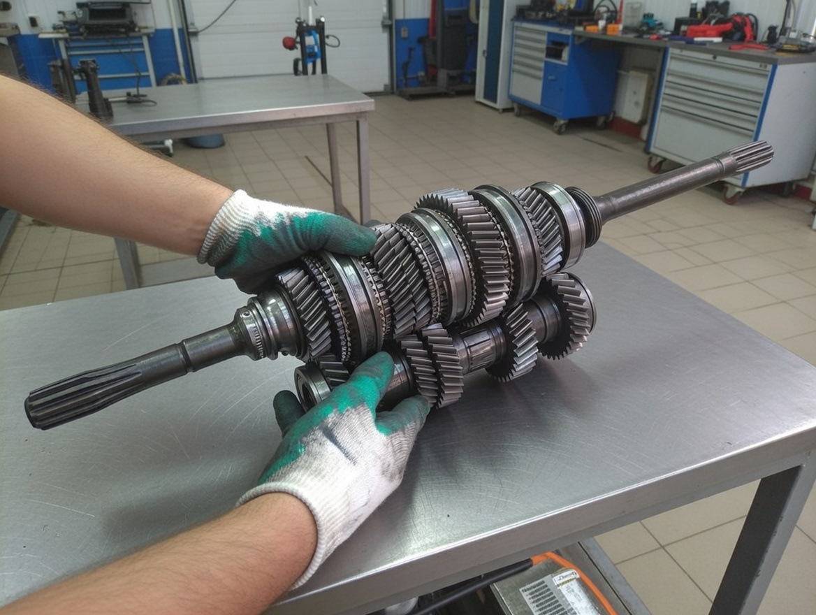 Замена изношенных деталей КПП Газель