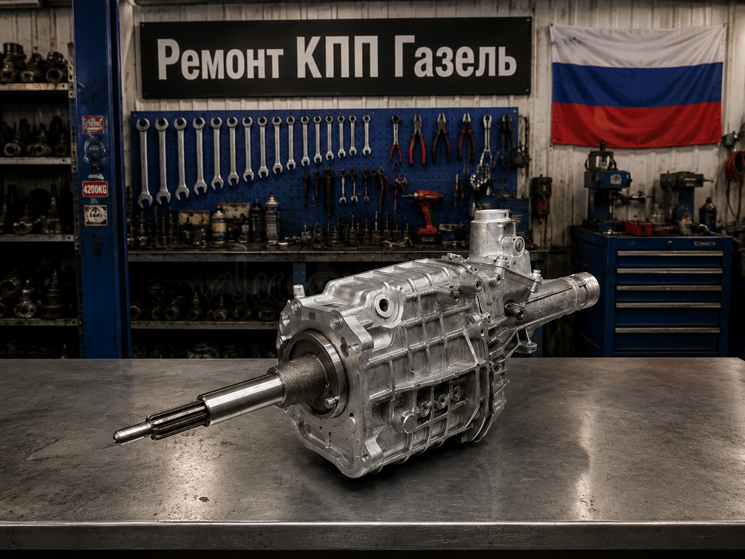 Собранная восстановленная КПП Газель