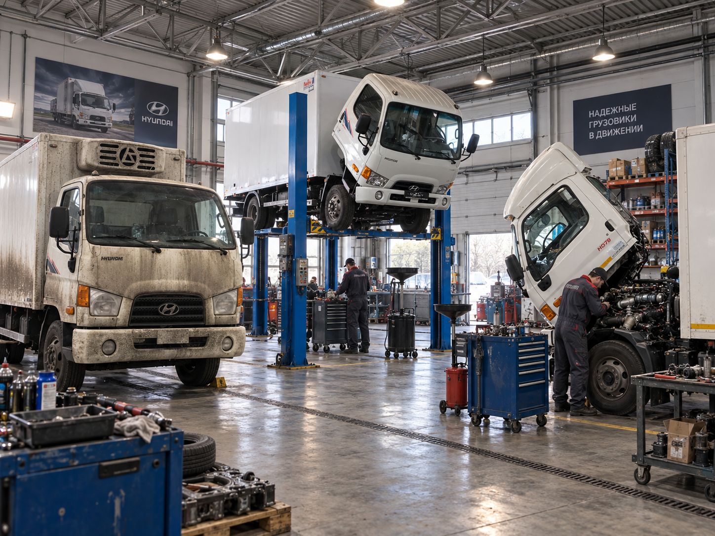 Ремонт Hyundai HD65, HD72 и HD78 в Москве